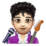 Emoji 👨🏻‍🎤 Cantante Uomo: Carnagione Chiara su WhatsApp 2.19.352.
