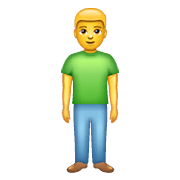 Emoji 🧍‍♂️ Uomo In Piedi su WhatsApp 2.19.352.