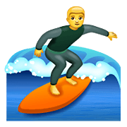 🏄‍♂️ Emoji Hombre Haciendo Surf en WhatsApp 2.19.352.