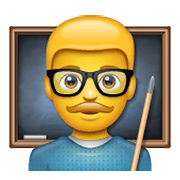 Emoji 👨‍🏫 Professore su WhatsApp 2.19.352.
