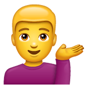 💁‍♂️ Emoji Empleado De Mostrador De Información en WhatsApp 2.19.352.