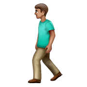 🚶🏽‍♂️ Emoji Homem Andando: Pele Morena na WhatsApp 2.19.352.