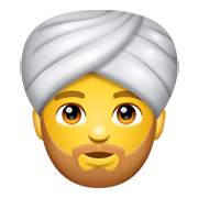 👳‍♂️ Emoji Homem Com Turbante na WhatsApp 2.19.352.