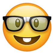Emoji 🤓 Faccina Nerd su WhatsApp 2.19.352.