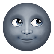 🌚 Emoji Luna Nueva Con Cara en WhatsApp 2.19.352.