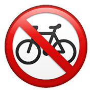 Emoji 🚳 Segnale Di Divieto Di Transito Delle Biciclette su WhatsApp 2.19.352.