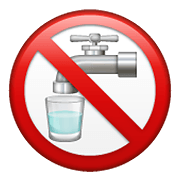 Emoji 🚱 Simbolo Di Acqua Non Potabile su WhatsApp 2.19.352.