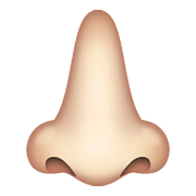Emoji 👃🏻 Naso: Carnagione Chiara su WhatsApp 2.19.352.