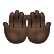🤲🏿 Emoji Handflächen nach oben: dunkle Hautfarbe WhatsApp 2.19.352.