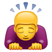 Emoji 🙇 Persona Che Fa Un Inchino Profondo su WhatsApp 2.19.352.
