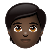 🧑🏿 Emoji Persona Adulta: Tono De Piel Oscuro en WhatsApp 2.19.352.
