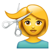 💇 Emoji Person beim Haareschneiden WhatsApp 2.19.352.