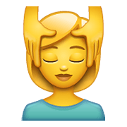 💆 Emoji Person, die eine Kopfmassage bekommt WhatsApp 2.19.352.