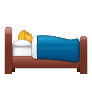 🛌 Emoji im Bett liegende Person WhatsApp 2.19.352.