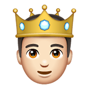 🤴🏻 Emoji Príncipe: Tono De Piel Claro en WhatsApp 2.19.352.
