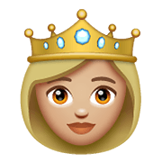 Emoji 👸🏼 Principessa: Carnagione Abbastanza Chiara su WhatsApp 2.19.352.