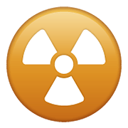 Émoji ☢️ Radioactif sur WhatsApp 2.19.352.