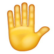 ✋ Emoji erhobene Hand WhatsApp 2.19.352.