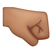 Emoji 🤜🏽 Pugno A Destra: Carnagione Olivastra su WhatsApp 2.19.352.