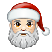 🎅🏻 Emoji Weihnachtsmann: helle Hautfarbe WhatsApp 2.19.352.