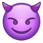 😈 Emoji Cara Sonriendo Con Cuernos en WhatsApp 2.19.352.