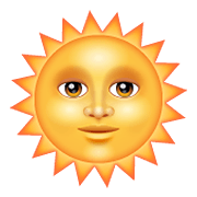 🌞 Emoji Rosto Do Sol na WhatsApp 2.19.352.