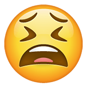 Emoji 😫 Faccina Stanca su WhatsApp 2.19.352.