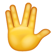 Emoji 🖖 Saluto Vulcaniano su WhatsApp 2.19.352.