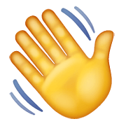 Emoji 👋 Mano Che Saluta su WhatsApp 2.19.352.