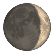 Emoji 🌒 Luna Crescente su WhatsApp 2.19.352.