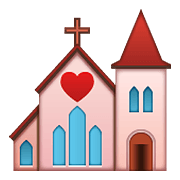 Emoji 💒 Chiesa Per Matrimonio su WhatsApp 2.19.352.