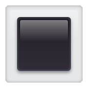 Emoji 🔳 Tasto Quadrato Nero Con Bordo Bianco su WhatsApp 2.19.352.