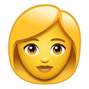 Emoji 👩 Donna su WhatsApp 2.19.352.