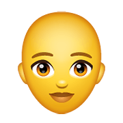 👩‍🦲 Emoji Mujer: Sin Pelo en WhatsApp 2.19.352.