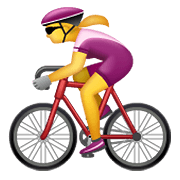 Emoji 🚴‍♀️ Ciclista Donna su WhatsApp 2.19.352.