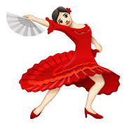 💃🏻 Emoji Mulher Dançando: Pele Clara na WhatsApp 2.19.352.