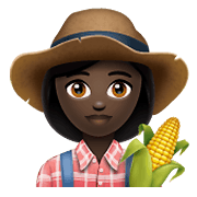 👩🏿‍🌾 Emoji Agricultora: Tono De Piel Oscuro en WhatsApp 2.19.352.