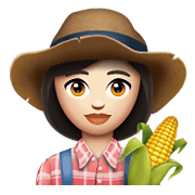 Emoji 👩🏻‍🌾 Contadina: Carnagione Chiara su WhatsApp 2.19.352.