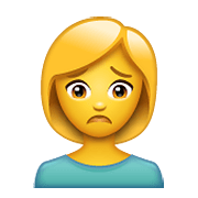 🙍‍♀️ Emoji Mujer Frunciendo El Ceño en WhatsApp 2.19.352.