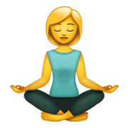 Emoji 🧘‍♀️ Donna In Posizione Del Loto su WhatsApp 2.19.352.