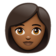 👩🏾 Emoji Mujer: Tono De Piel Oscuro Medio en WhatsApp 2.19.352.