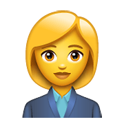 👩‍💼 Emoji Oficinista Mujer en WhatsApp 2.19.352.