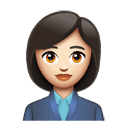 👩🏻‍💼 Emoji Oficinista Mujer: Tono De Piel Claro en WhatsApp 2.19.352.