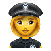 👮‍♀️ Emoji Agente De Policía Mujer en WhatsApp 2.19.352.