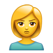 🙎‍♀️ Emoji Mujer Haciendo Pucheros en WhatsApp 2.19.352.
