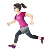 🏃🏻‍♀️ Emoji Mujer Corriendo: Tono De Piel Claro en WhatsApp 2.19.352.