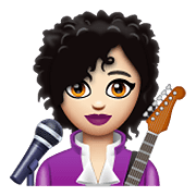 Emoji 👩🏻‍🎤 Cantante Donna: Carnagione Chiara su WhatsApp 2.19.352.