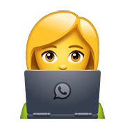 Emoji 👩‍💻 Tecnologa su WhatsApp 2.19.352.