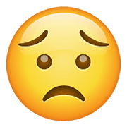Emoji 😟 Faccina Preoccupata su WhatsApp 2.19.352.