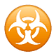 Émoji ☣️ Danger Biologique sur WhatsApp 2.19.7.